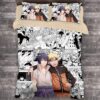 Housse De Couette Bande Dessinée Naruto Et Sasuke Parure de lit Ensemble De Literie