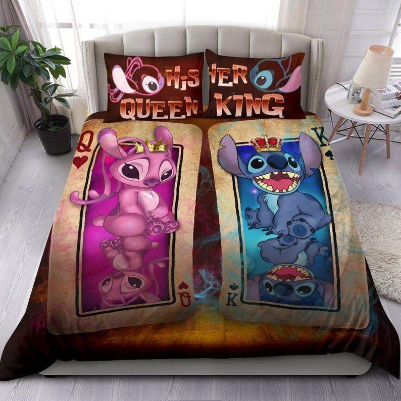 Housse De Couette Disney Couple Son Roi Sa Reine Stitch Angel 6 Parure de lit Ensemble De Literie Housse De Couette Disney Couple Son Roi Sa Reine Stitch Angel 6 Parure de lit Ensemble De Literie