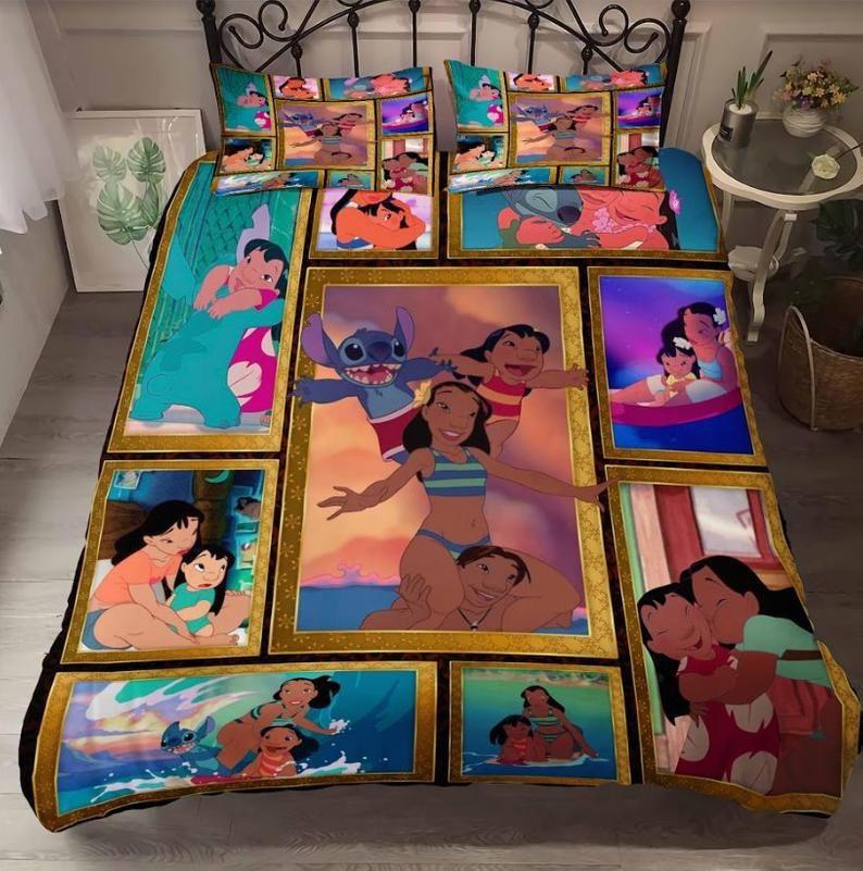 Housse De Couette Disney Lilo Stitch Parure de lit Ensemble De Literie Housse De Couette Disney Lilo Stitch Parure de lit Ensemble De Literie