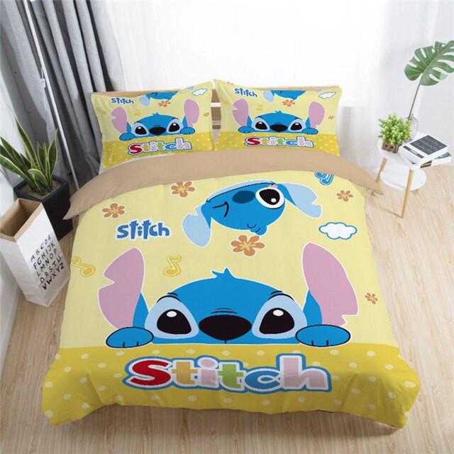 Housse De Couette Disney Stitch 222 Parure de lit Ensemble De Literie
