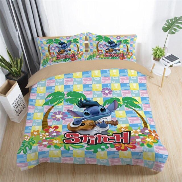 Housse De Couette Disney Stitch 223 Parure de lit Ensemble De Literie