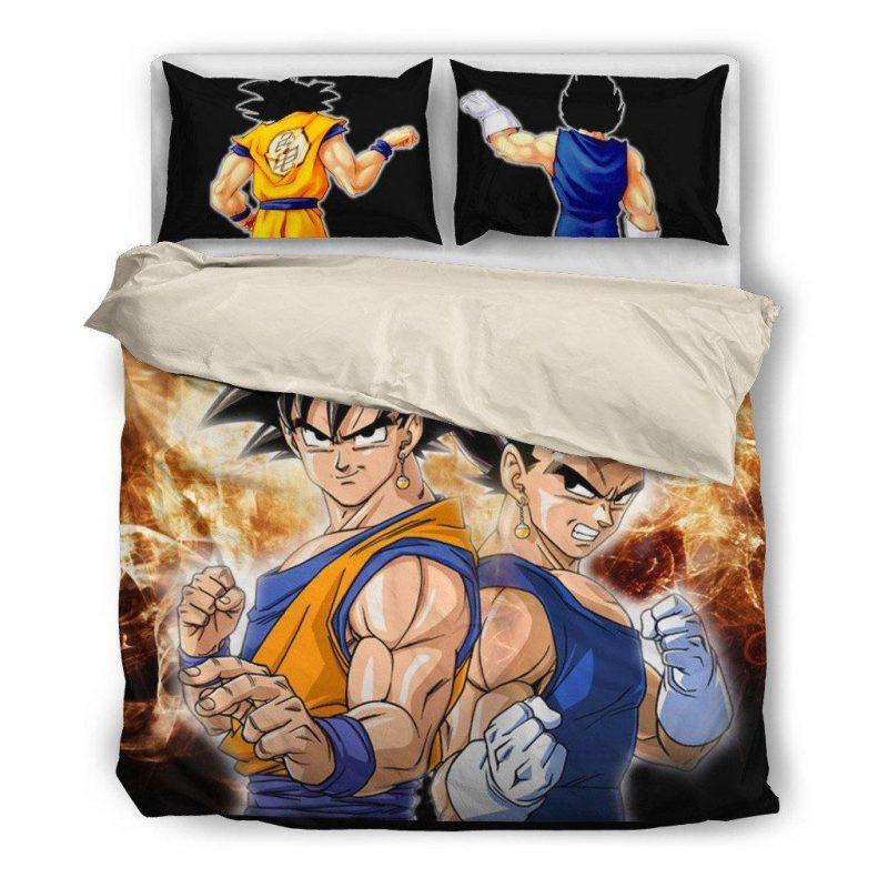 Housse De Couette Dragon Ball Goku Vegeta 01 Parure de lit Ensemble De Literie