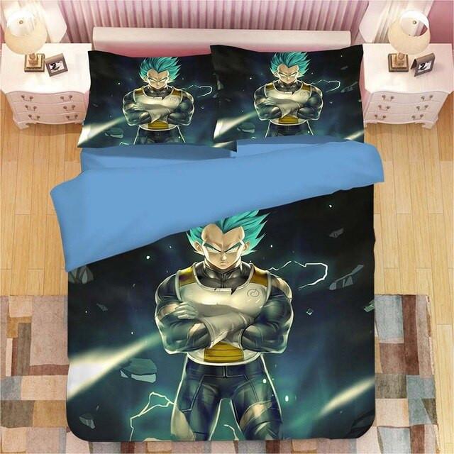 Housse De Couette Dragon Ball Son Goku Vegeta 08 Parure de lit Ensemble De Literie
