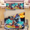 Housse De Couette Dragon Ball Son Goku Vegeta 11 Parure de lit Ensemble De Literie