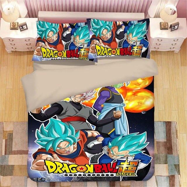 Housse De Couette Dragon Ball Son Goku Vegeta 11 Parure de lit Ensemble De Literie