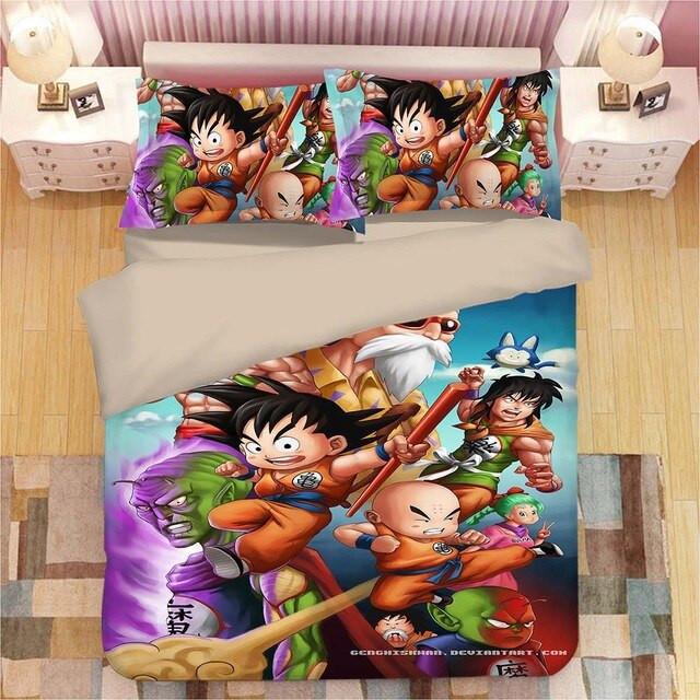 Housse De Couette Dragon Ball Z 16 Parure de lit Ensemble De Literie