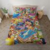 Housse De Couette Fête D'Anniversaire Lilo Et Stitch Et Tous Les Personnages Parure de lit Ensemble De Literie