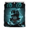 Housse De Couette Goku Super Saiyan Dragon Ball Bleu Parure de lit Ensemble De Literie