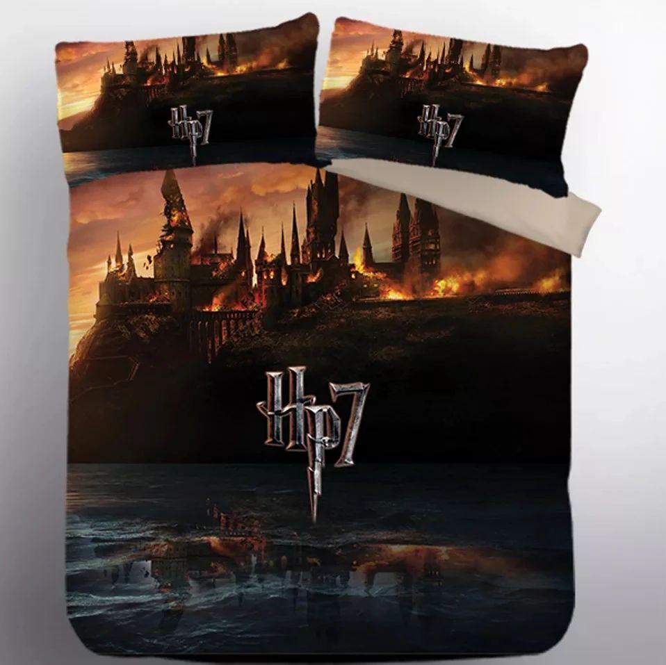 Housse De Couette Harry Potter Poudlard 7 Parure de lit Ensemble De Literie