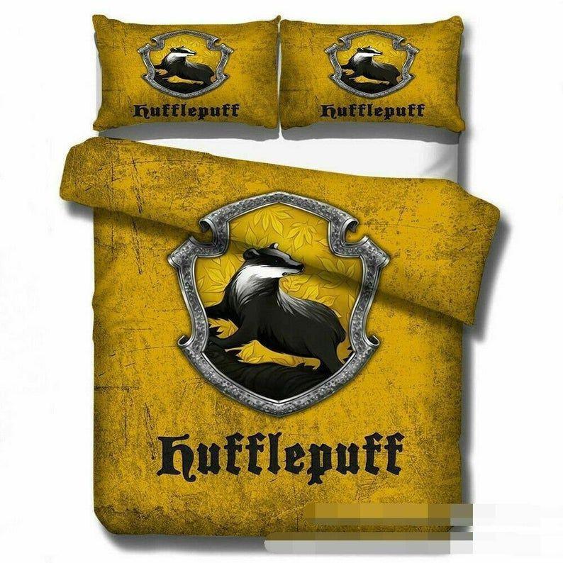 Housse De Couette Harry Potter Poufsouffle 1 Parure de lit Ensemble De Literie