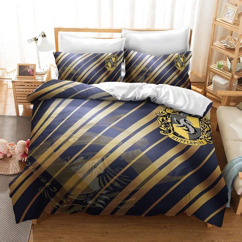 Housse De Couette Harry Potter Poufsouffle 2 Parure de lit Ensemble De Literie