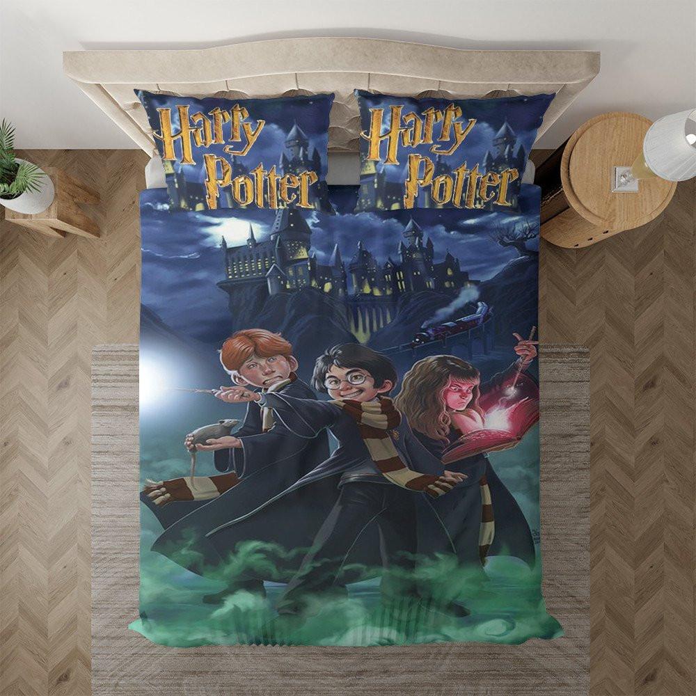 Housse De Couette Harry Potter Ron Weasley Hermione Grange Parure de lit Ensemble De Literie Housse De Couette Harry Potter Ron Weasley Hermione Grange Parure de lit Ensemble De Literie