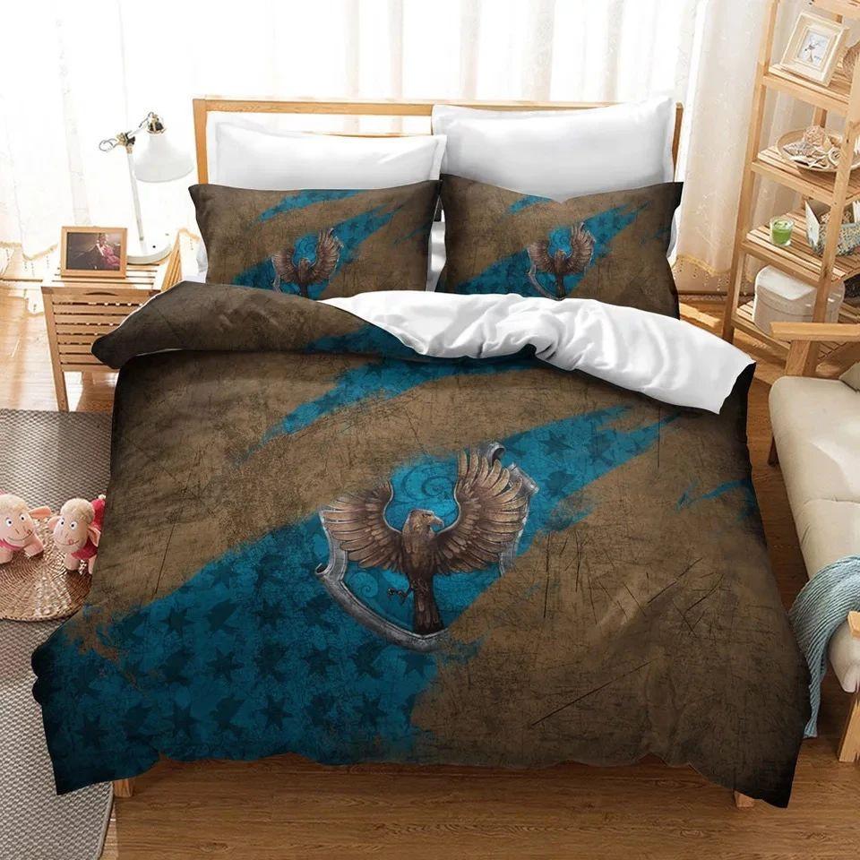Housse De Couette Harry Potter Serdaigle 4 Parure de lit Ensemble De Literie