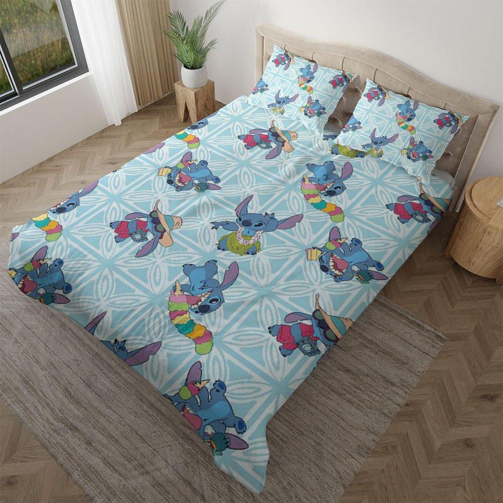 Housse De Couette Lilo Et Stitch Hawaï Floral Disney Parure de lit Ensemble De Literie Housse De Couette Lilo Et Stitch Hawaï Floral Disney Parure de lit Ensemble De Literie