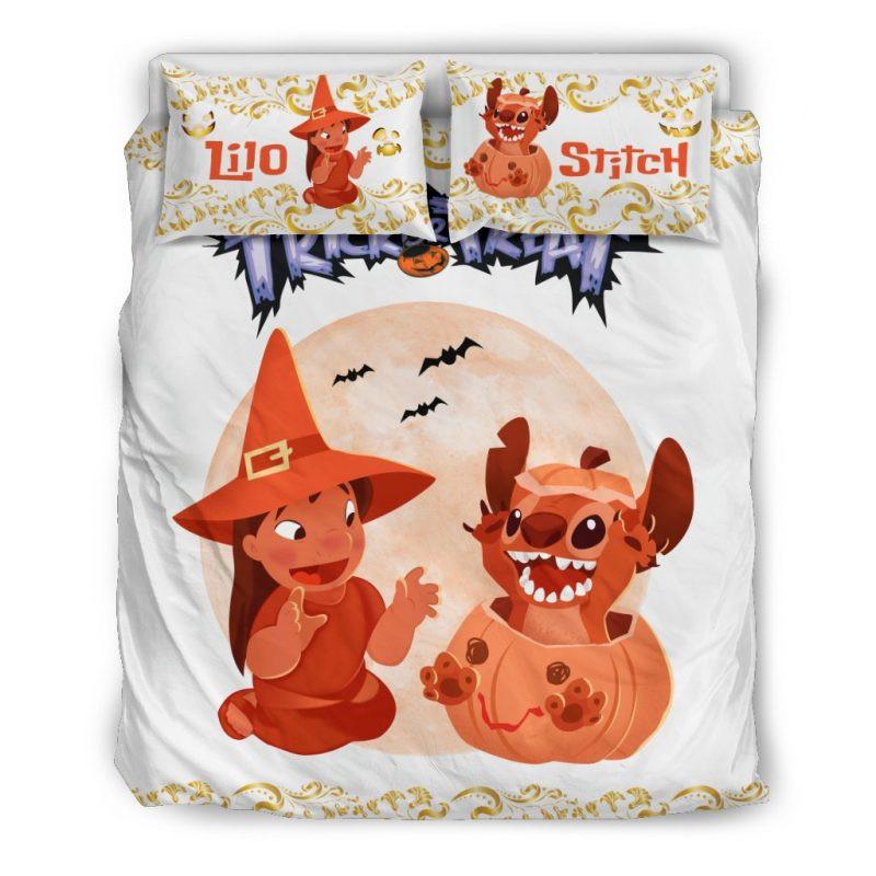 Housse De Couette Lilo Et Stitch Trick Or Treat Parure de lit Ensemble De Literie