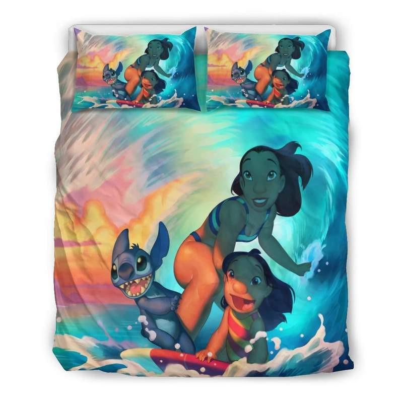 Housse De Couette Lilo Stitch Surf 1 Parure de lit Ensemble De Literie Housse De Couette Lilo Stitch Surf 1 Parure de lit Ensemble De Literie