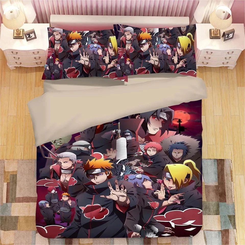 Housse De Couette Naruto Uzumaki Naruto 10 Akatsuki Parure de lit Ensemble De Literie Housse De Couette Naruto Uzumaki Naruto 10 Akatsuki Parure de lit Ensemble De Literie