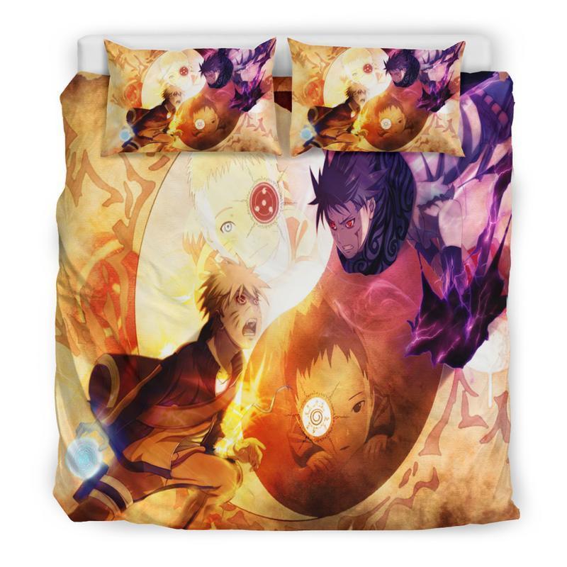 Housse De Couette Naruto Vs Sasuke 23 Parure de lit Ensemble De Literie