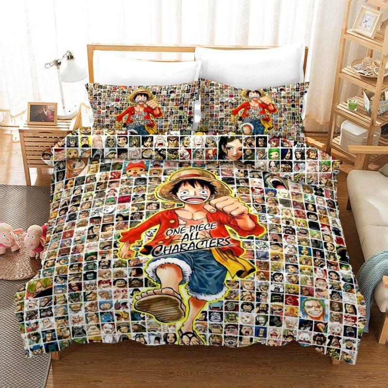 Housse De Couette One Piece 27 Luffy Et Tous Les Personnages Parure de lit Ensemble De Literie Housse De Couette One Piece 27 Luffy Et Tous Les Personnages Parure de lit Ensemble De Literie