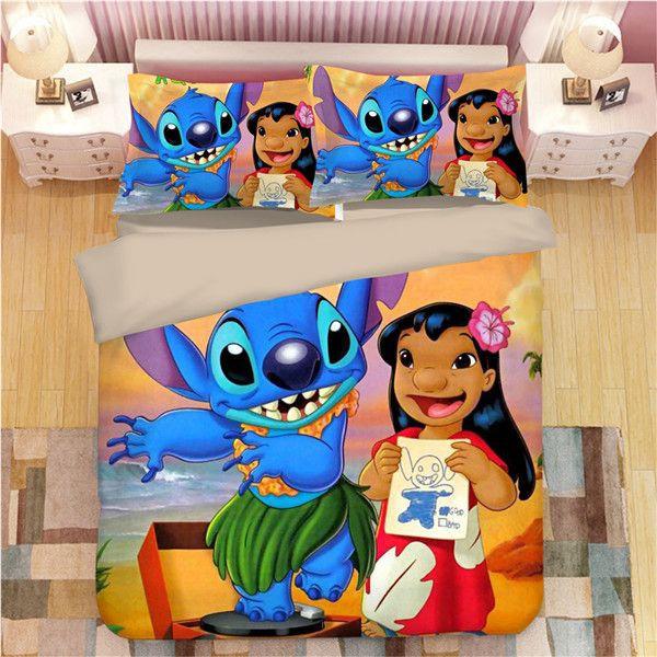 Housse De Couette Stitch Et Lilo 13 Parure de lit Ensemble De Literie
