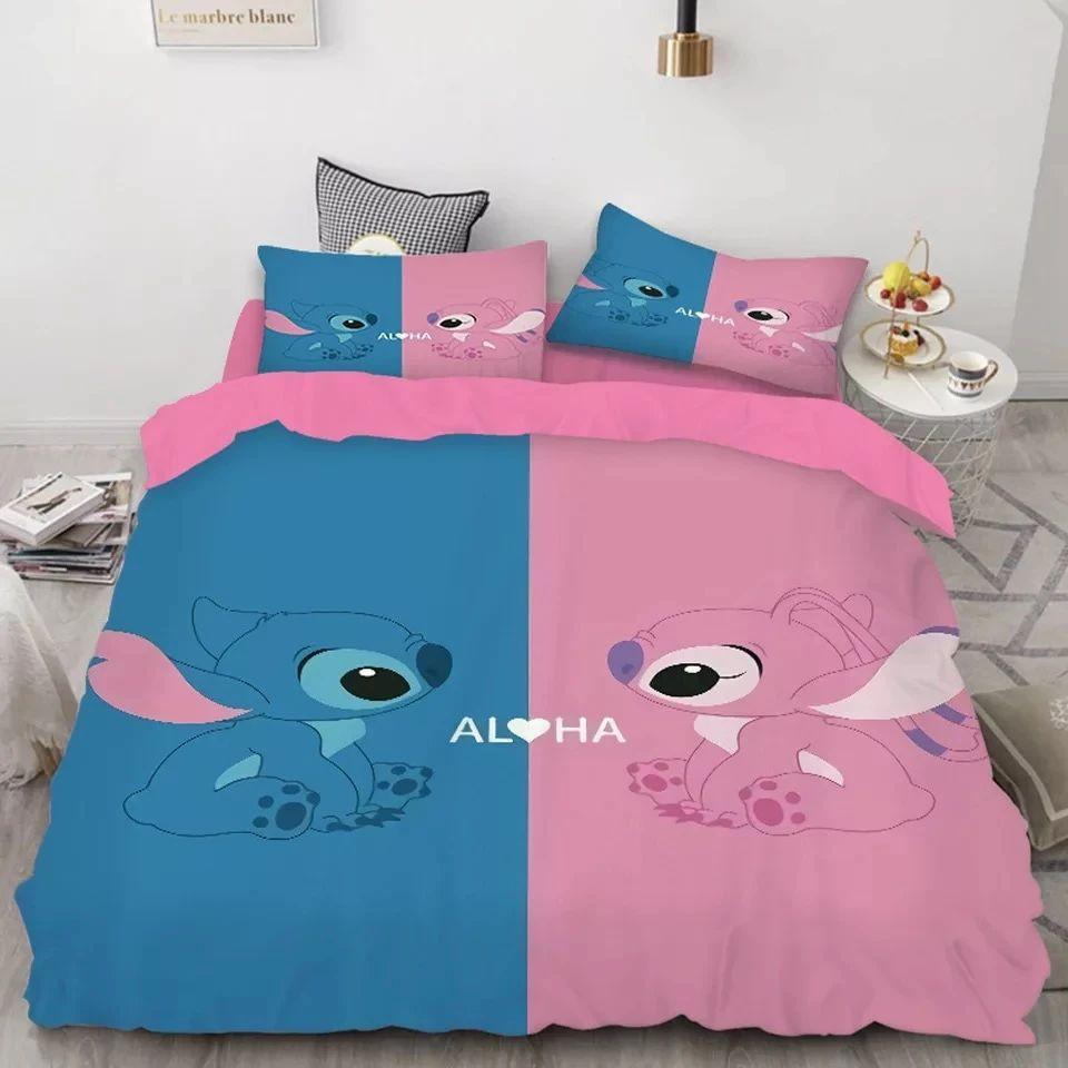 Housse De Couette Stitch Et Lilo Stitch 18 Parure de lit Ensemble De Literie