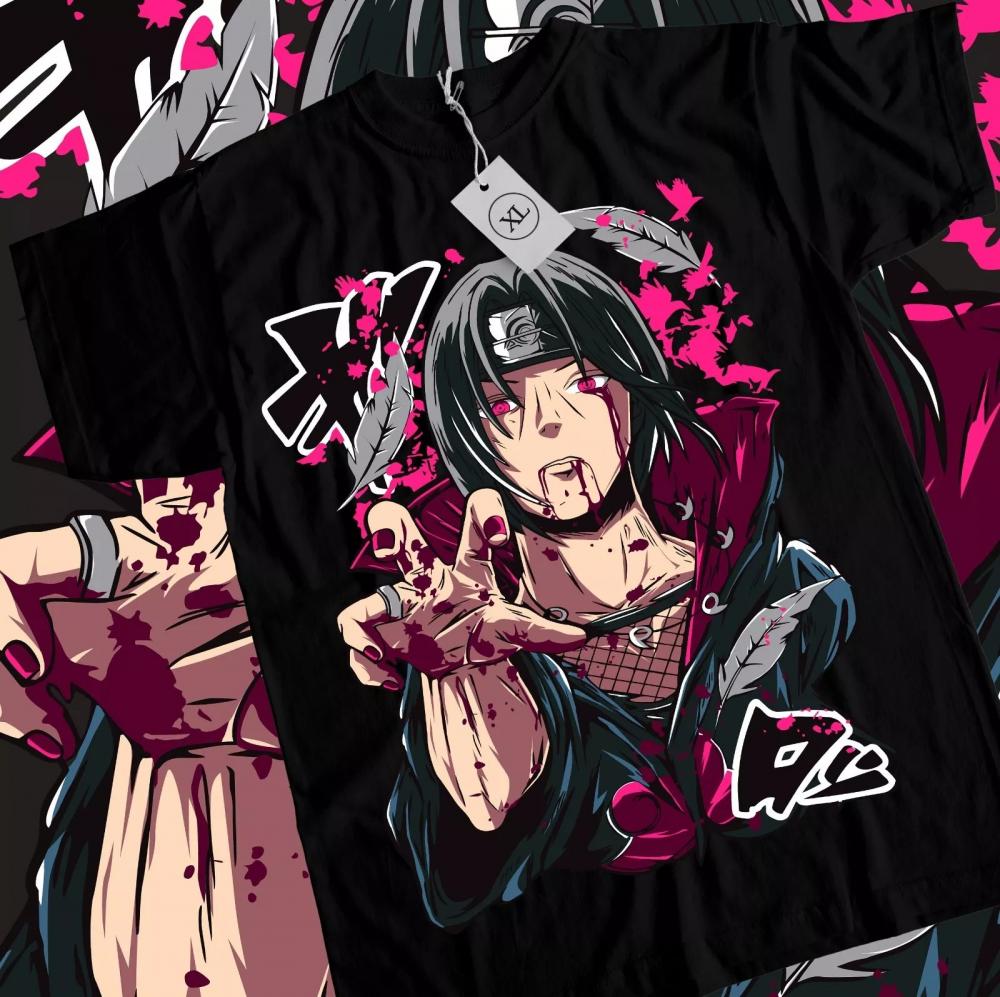 Itachi Uchiha T-Shirt Naruto Shippuden Manga Strip Naruto Anime Shirt