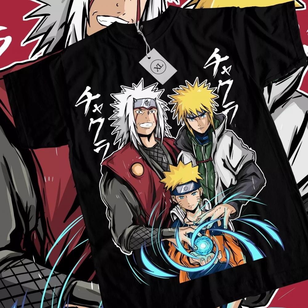 Naruto Rasengan T-Shirt Itachi Uchiha Jiraiya Anime Manga Style Shirt