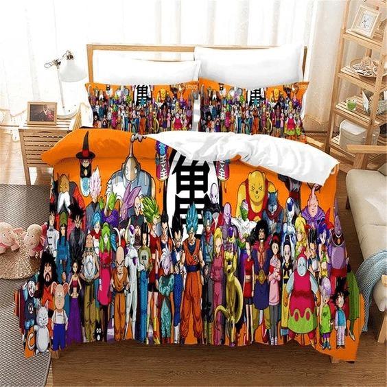 Parure de lit Amant de Dragon Ball 2 Housse De Couette Ensemble De Literie