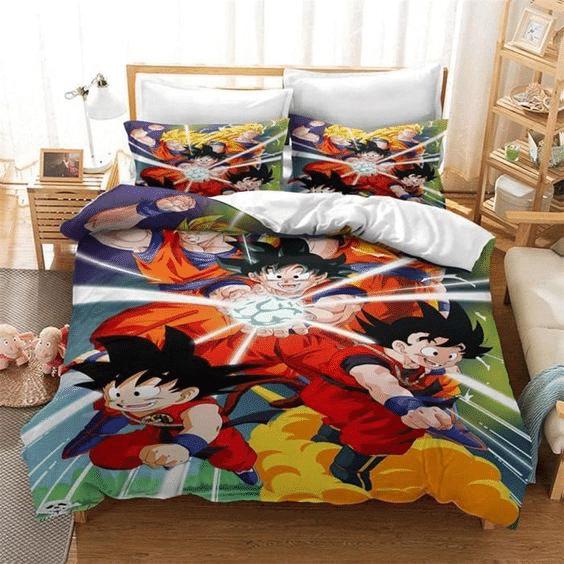 Parure de lit Amant de Dragon Ball 7 Housse De Couette Ensemble De Literie
