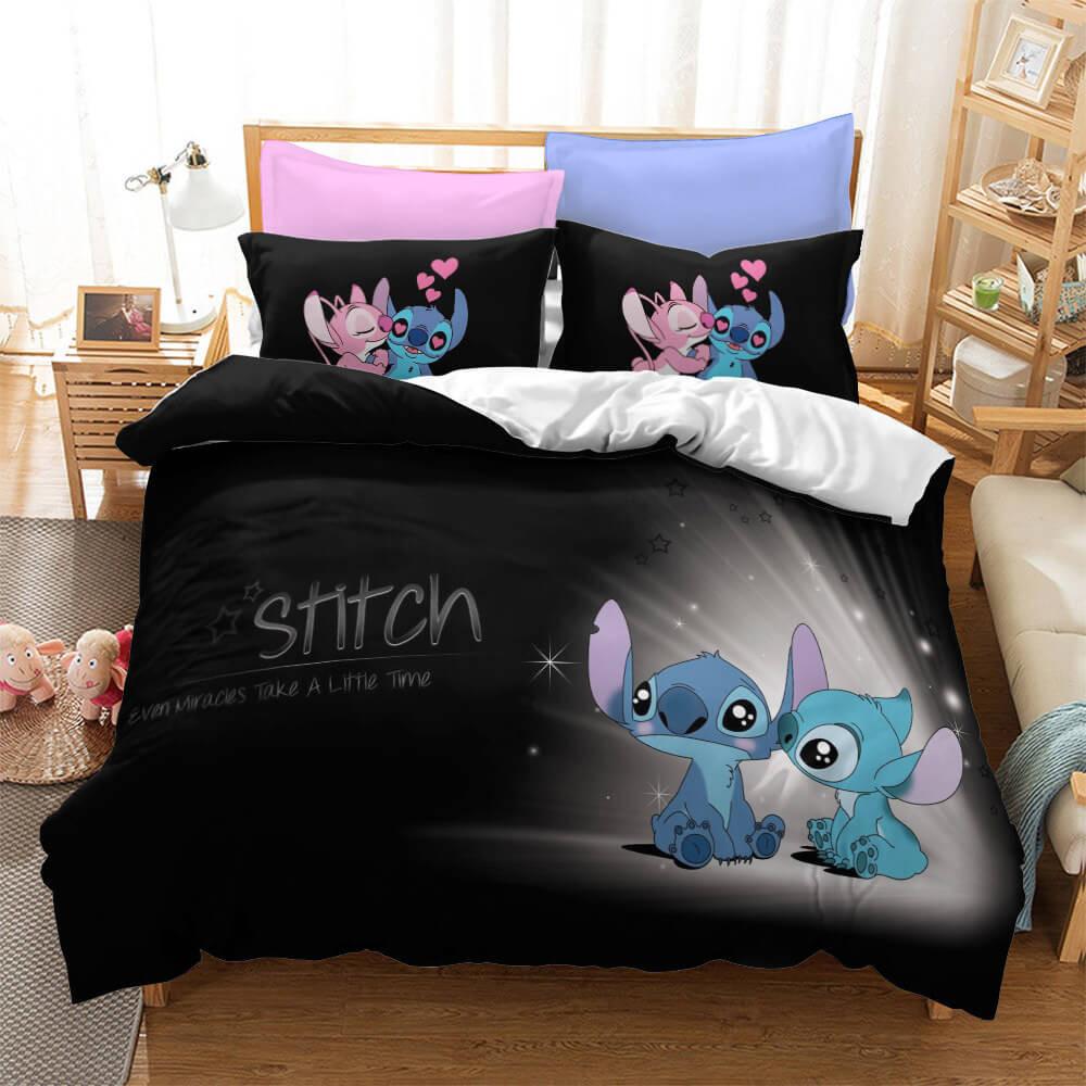 Parure de lit Disney Lilo et Stitch & Angel prendre un peu de temps Housse De Couette Ensemble De Literie
