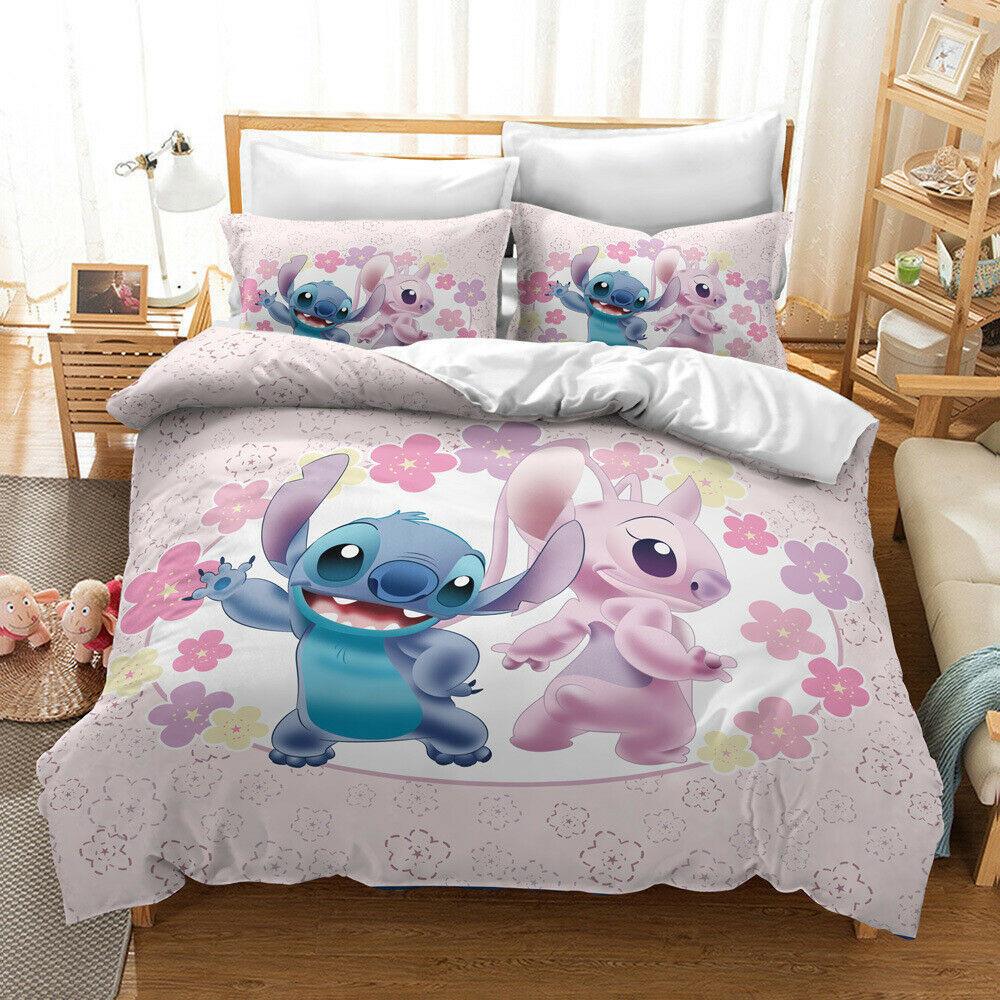 Parure de lit Disney Lilo et Stitch bébé adorable Housse De Couette Ensemble De Literie Parure de lit Disney Lilo et Stitch bébé adorable Housse De Couette Ensemble De Literie