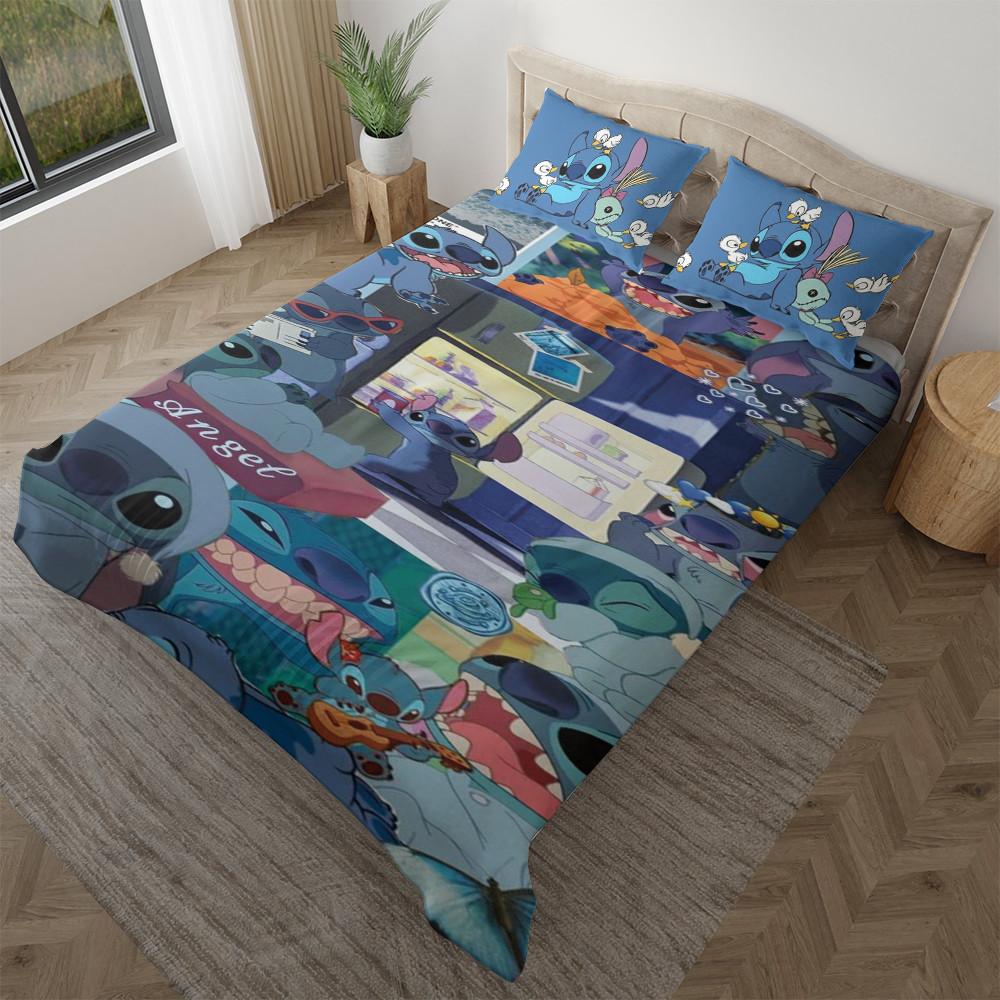 Parure de lit Drôle Disney Stitch Lilo et Stitch Housse De Couette Ensemble De Literie Parure de lit Drôle Disney Stitch Lilo et Stitch Housse De Couette Ensemble De Literie
