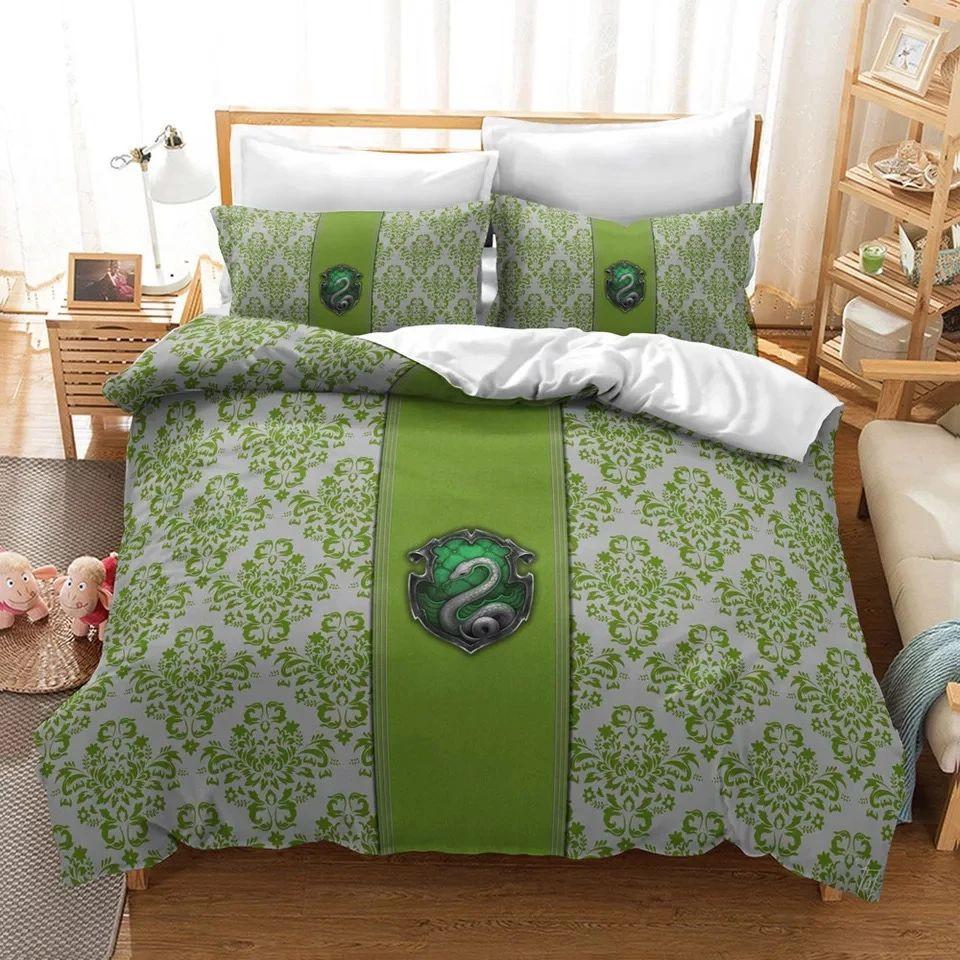 Parure de lit Harry Potter Serpentard 2 2 Housse De Couette Ensemble De Literie
