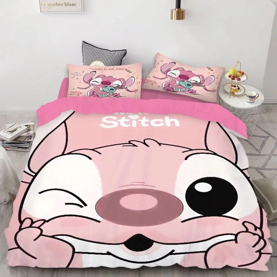 Parure de lit Lilo Et Stitch 3 Housse De Couette Ensemble De Literie