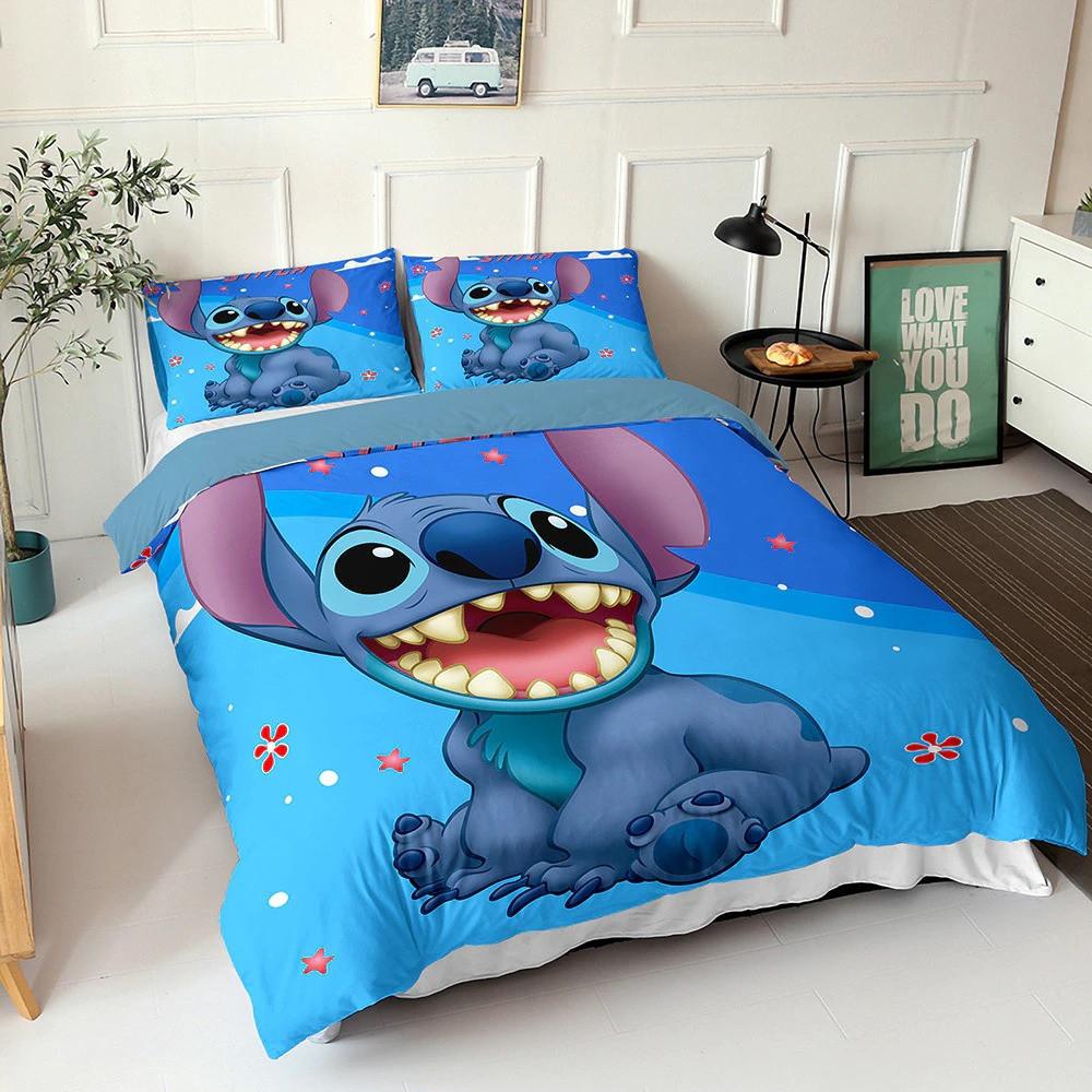 Parure de lit Lilo et Stitch Disney, Lilo et Stitch Lovely X Housse De Couette Ensemble De Literie