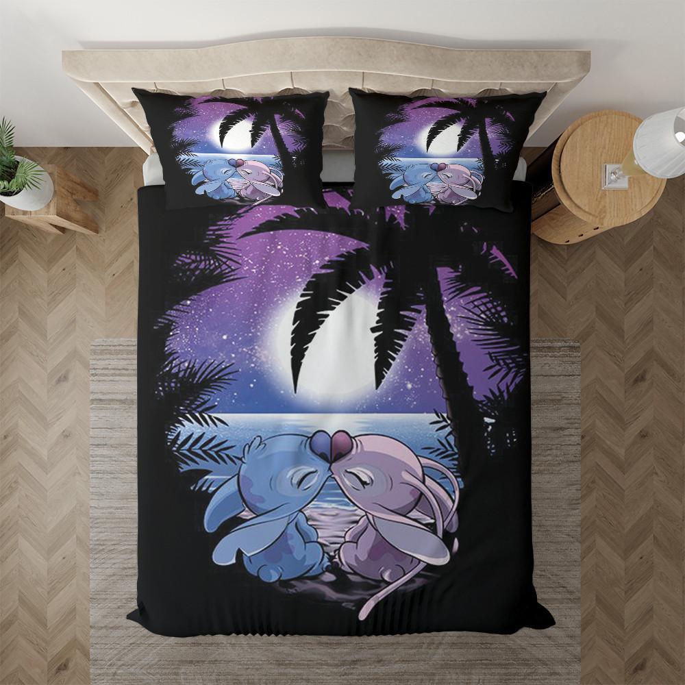Parure de lit Lilo et Stitch, Stitch et Angel Housse De Couette Ensemble De Literie Parure de lit Lilo et Stitch, Stitch et Angel Housse De Couette Ensemble De Literie