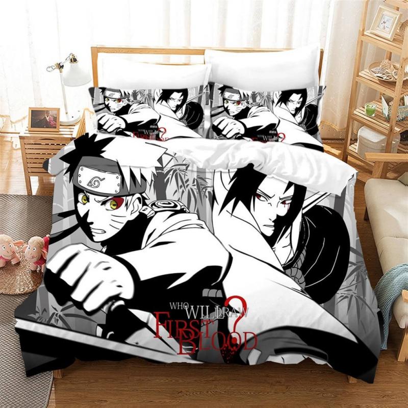 Parure de lit Naruto Kakashi Sasuke Itachi Bijuus 4 Housse De Couette Ensemble De Literie Parure de lit Naruto Kakashi Sasuke Itachi Bijuus 4 Housse De Couette Ensemble De Literie