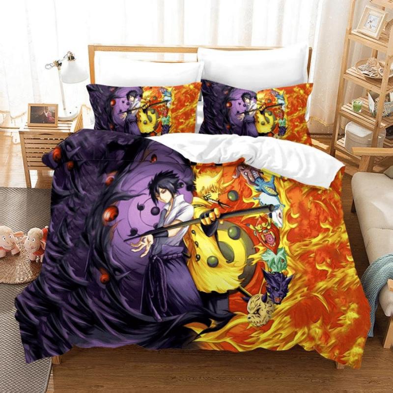 Parure de lit Naruto Shippuden 1, amoureux de Naruto Housse De Couette Ensemble De Literie Parure de lit Naruto Shippuden 1, amoureux de Naruto Housse De Couette Ensemble De Literie