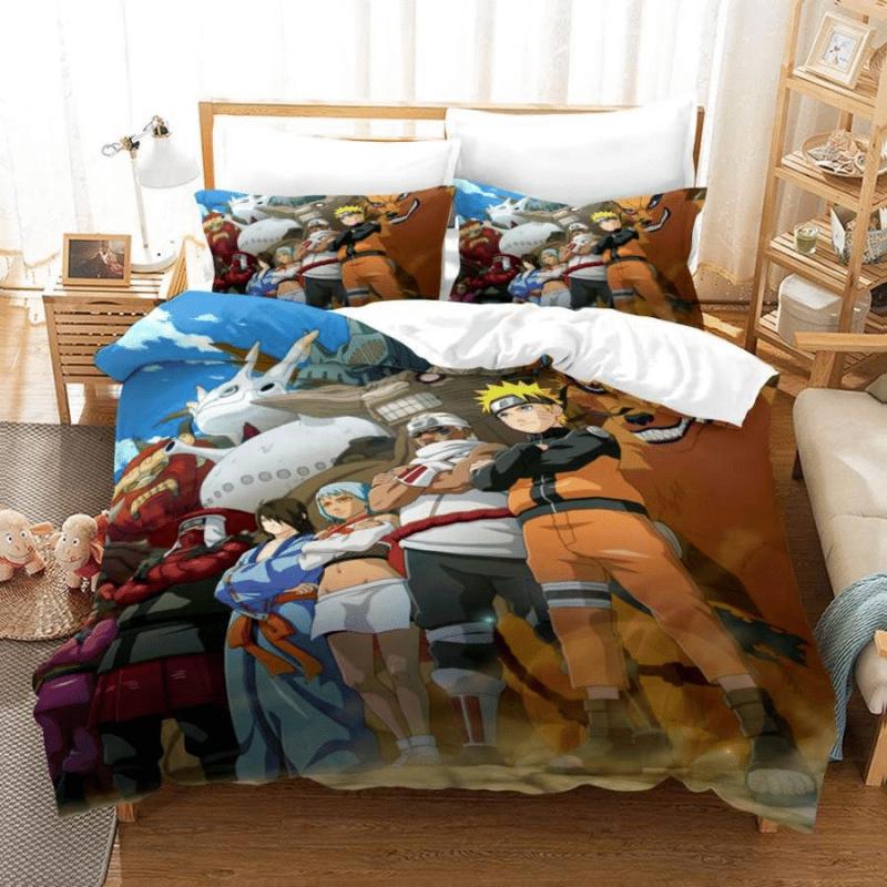 Parure de lit Naruto Shippuden 10, amoureux de Naruto, Naruto tous les personnages Housse De Couette Ensemble De Literie