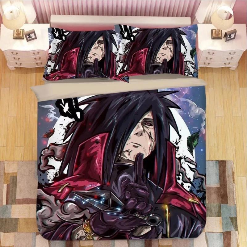 Parure de lit Naruto Uzumaki Naruto Uchiwa Madara Housse De Couette Ensemble De Literie Parure de lit Naruto Uzumaki Naruto Uchiwa Madara Housse De Couette Ensemble De Literie