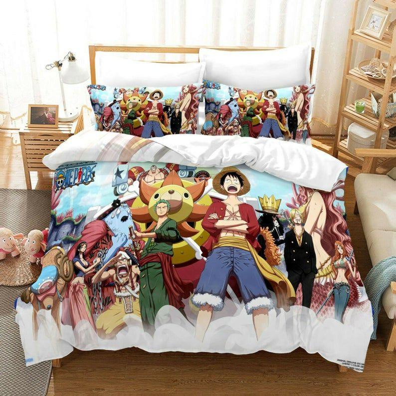Parure de lit One Piece Zoro singe D.Luffy tous les personnages Housse De Couette Ensemble De Literie