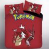 Parure de lit Pokemon Léviator rouge Housse De Couette Ensemble De Literie