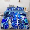 Parure de lit Pokémon Pikachu, Lucario Housse De Couette Ensemble De Literie