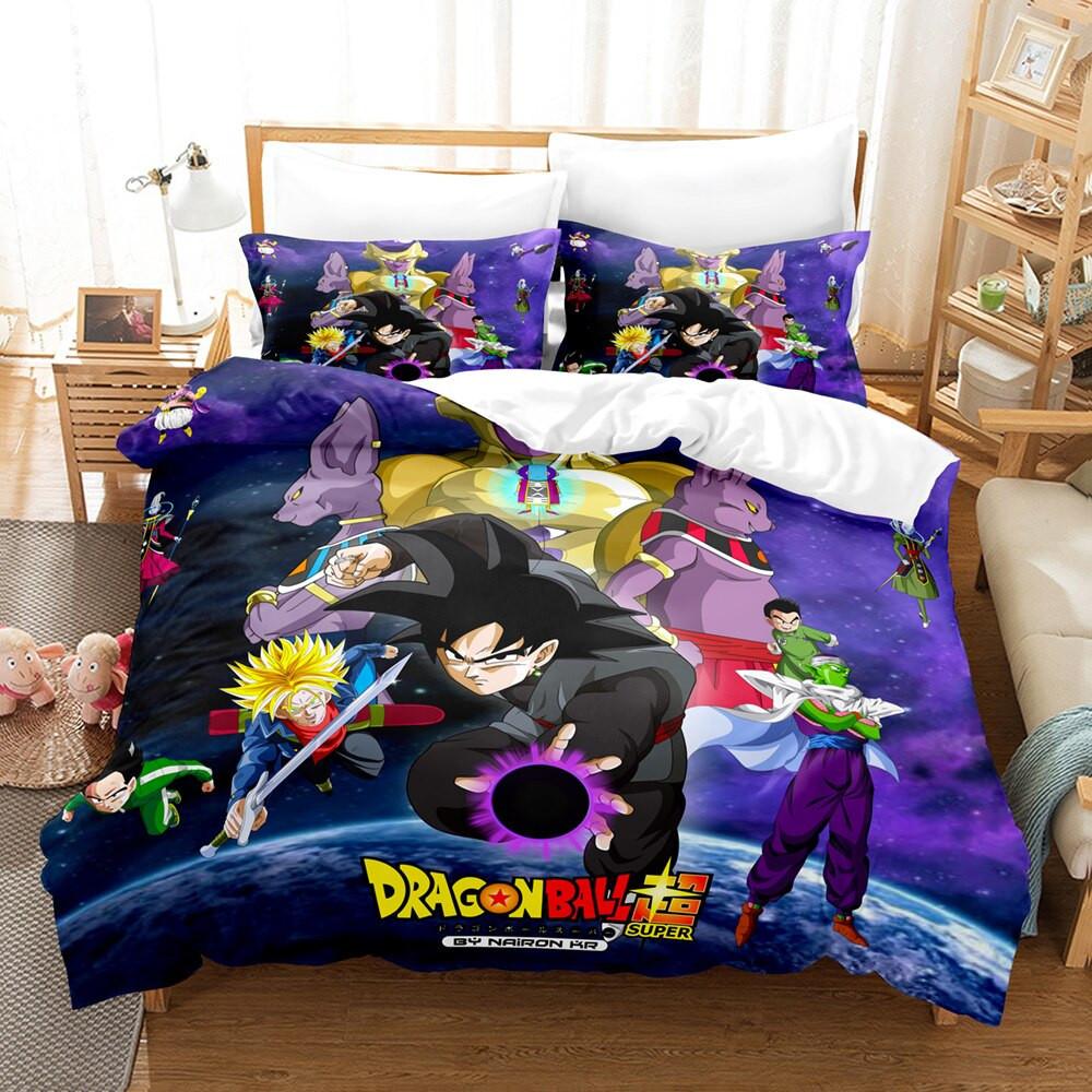 Parure de lit Son Goku Dragon Ball Manga 2 Housse De Couette Ensemble De Literie