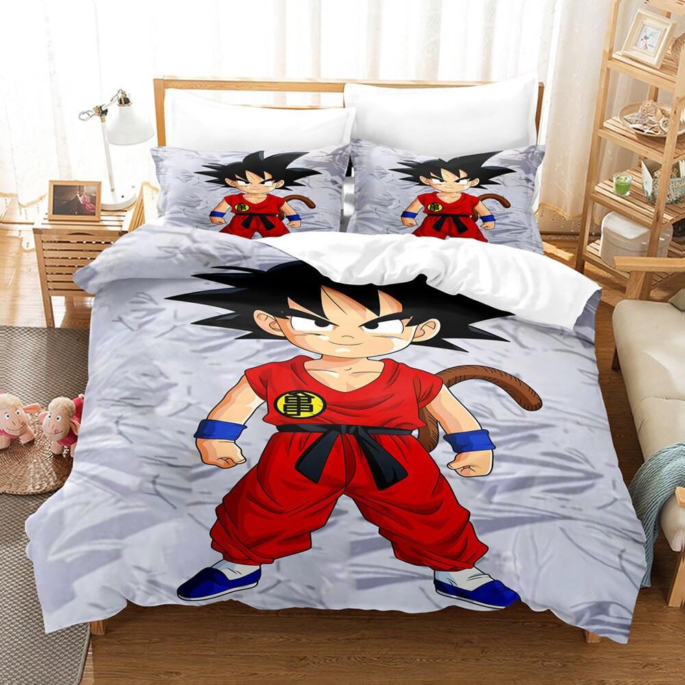 Parure de lit Son Goku Dragon Ball Manga 3 Housse De Couette Ensemble De Literie