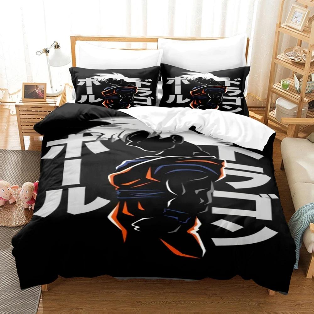 Parure de lit Son Goku Dragon Ball Manga 4 Housse De Couette Ensemble De Literie