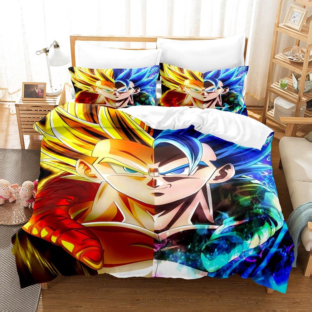 Parure de lit Son Goku Dragon Ball Manga 5 Housse De Couette Ensemble De Literie
