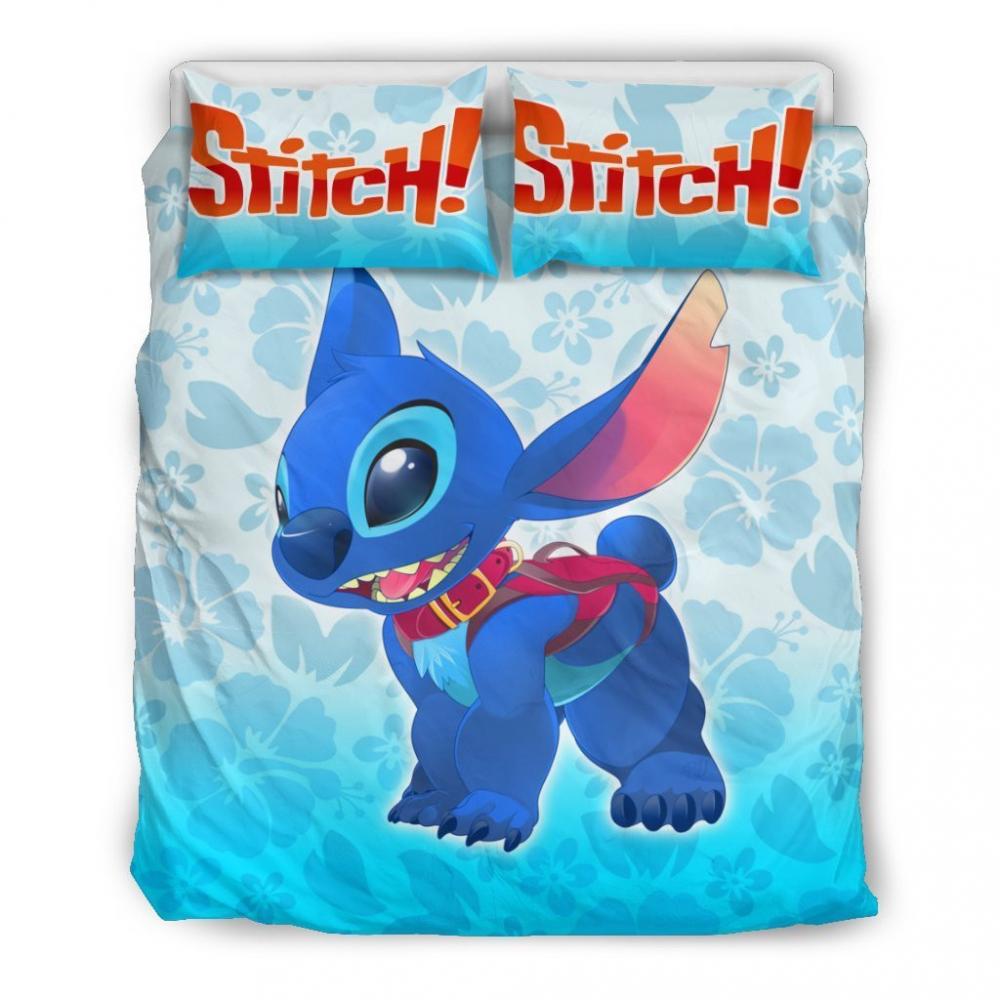 Parure de lit Stitch Disney, Stitch Fleur Tropicale Housse De Couette Ensemble De Literie Parure de lit Stitch Disney, Stitch Fleur Tropicale Housse De Couette Ensemble De Literie