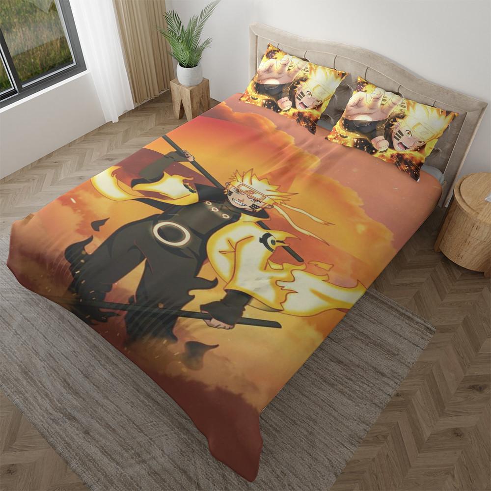 Parure de lit Uzumaki-Naruto Housse De Couette Ensemble De Literie Parure de lit Uzumaki-Naruto Housse De Couette Ensemble De Literie