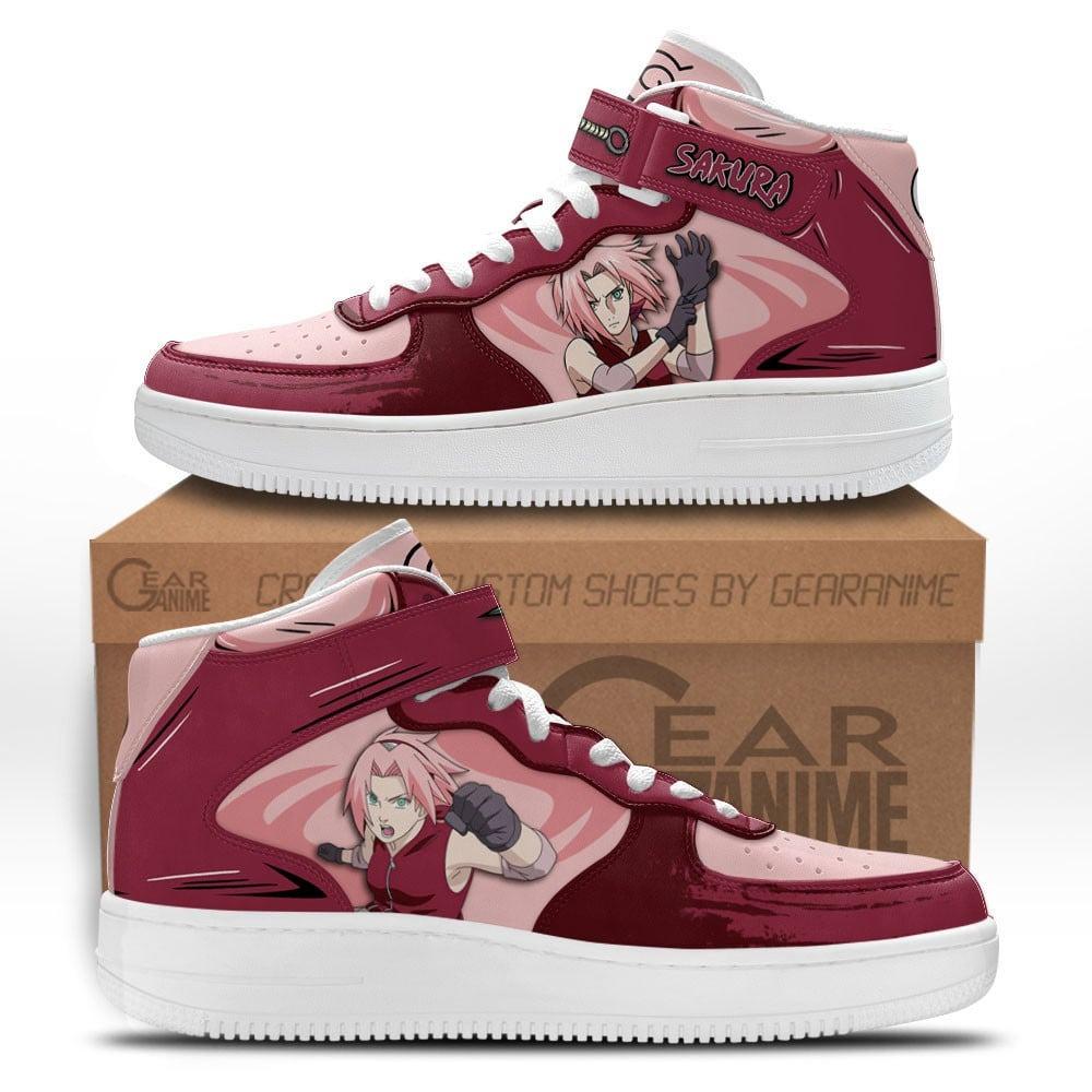 Sakura Haruno Mid-Top Sneakers